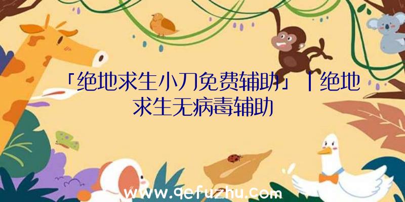 「绝地求生小刀免费辅助」|绝地求生无病毒辅助